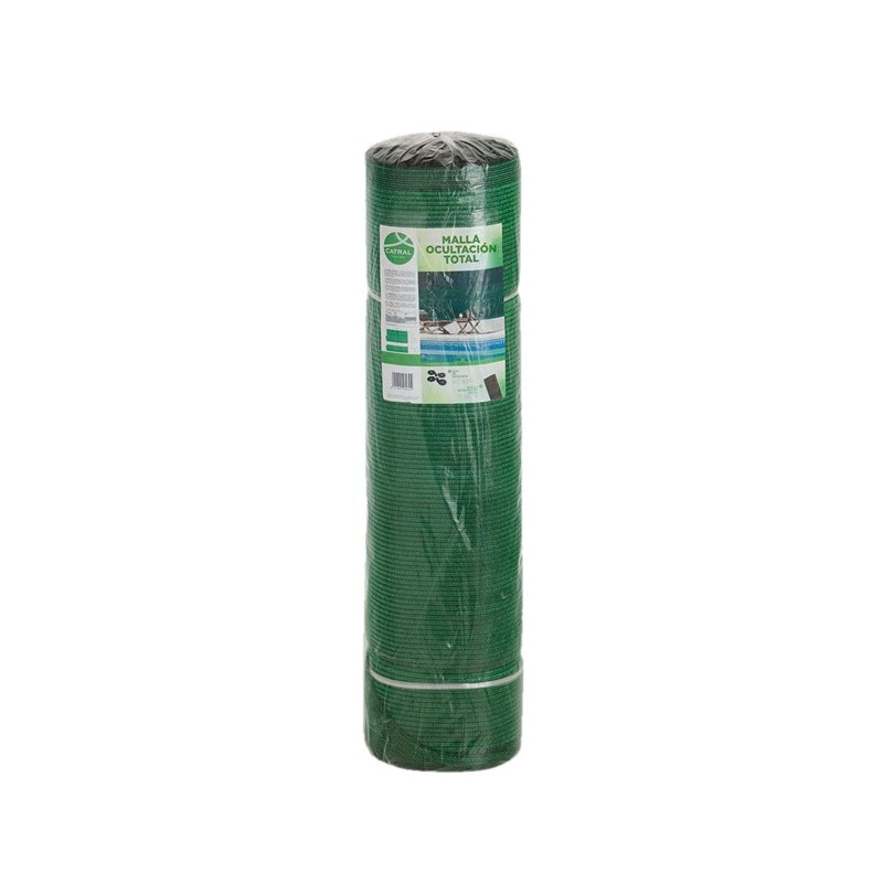 MALLA OCULTACION TOTAL 120gr 1x10M VERDE OSCURO