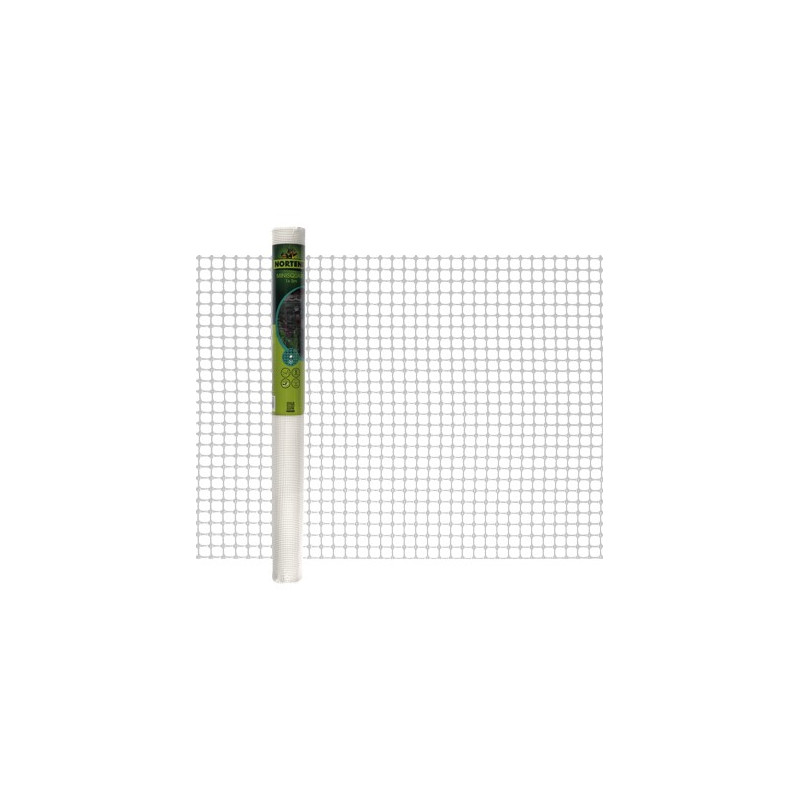 MALLA PLASTICA CUADRADA 1x5M BLANCA 5MM