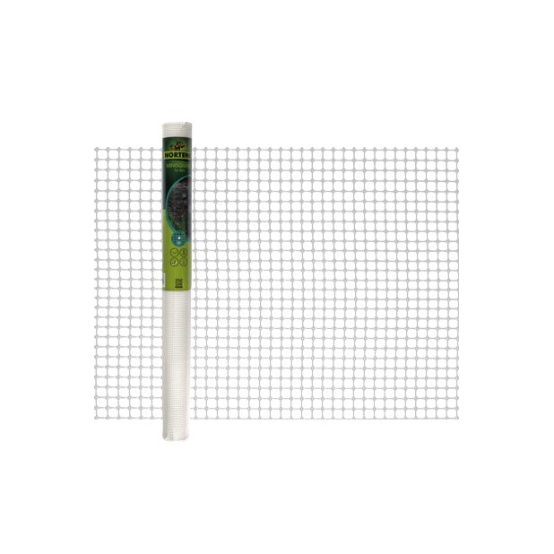 MALLA PLASTICA CUADRADA 1x5M BLANCA 5MM