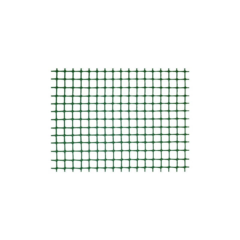 MALLA PLASTICA CUADRADA 1x5M VERDE 10MM