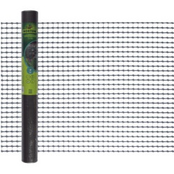 MALLA PLASTICA CUADRADA 1x5M GRIS 5MM