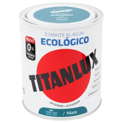 TITANLUX ESMALTE AL AGUA MATE VERDE JADE 750ML