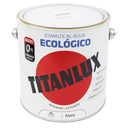 TITANLUX ESMALTE AL AGUA MATE BLANCO 2,5LTS